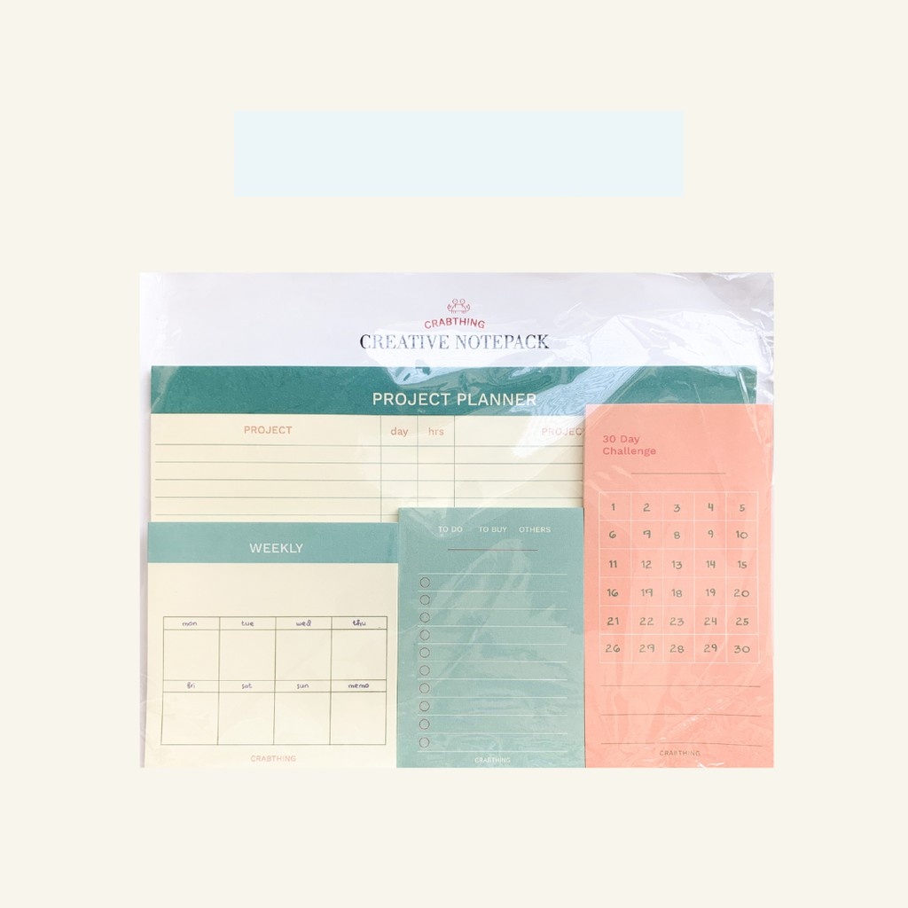 Creative Notepack - Tập 4 loại giấy note - 120 Tờ