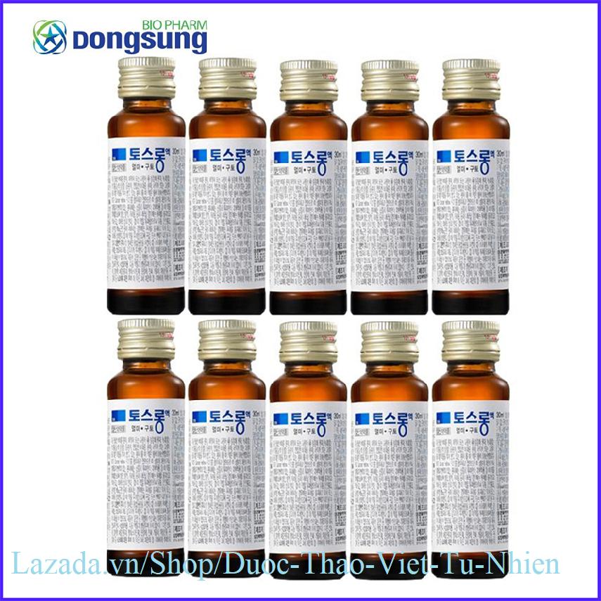 Bộ 10 chai Nước uống chống say tàu xe DONGSUNG Hàn Quốc chai 30ml/chai.