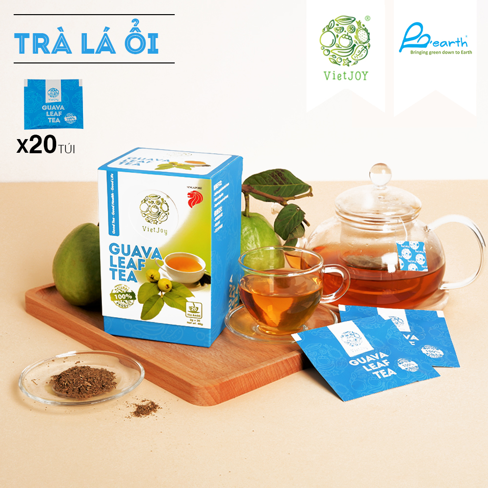 [Sing Shiok] TRÀ LÁ ỔI VIETJOY HỘP 40G (20 TÚI LỌC x 2G)