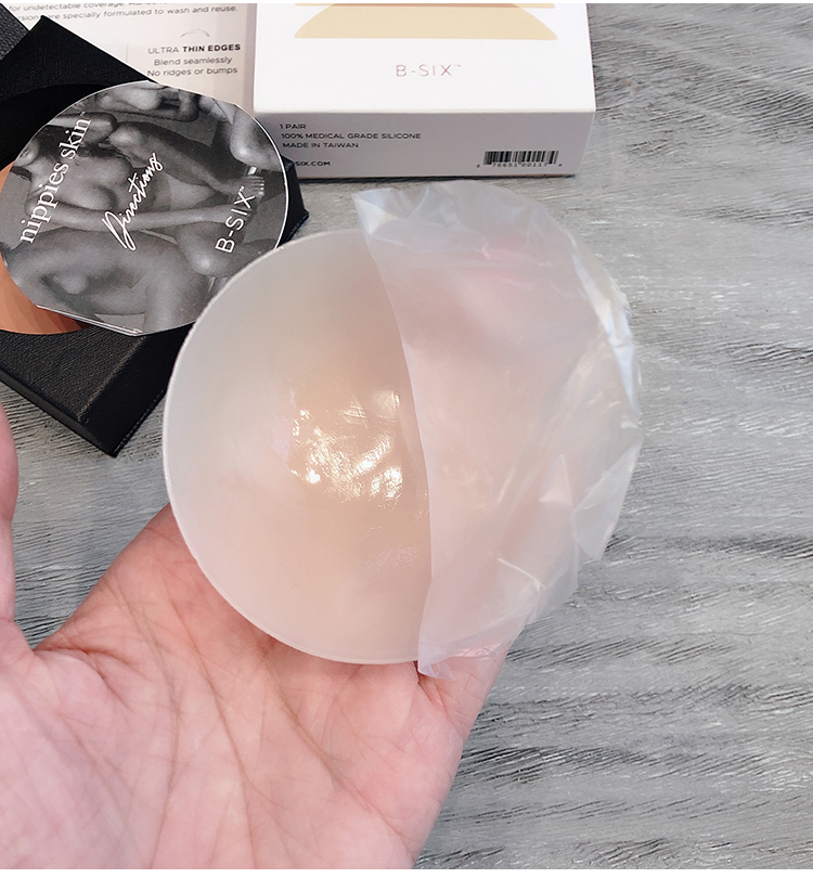 Lẻ 2 miếng dán ti silicon tàng hình, miếng dán ngực silicon hình tròn