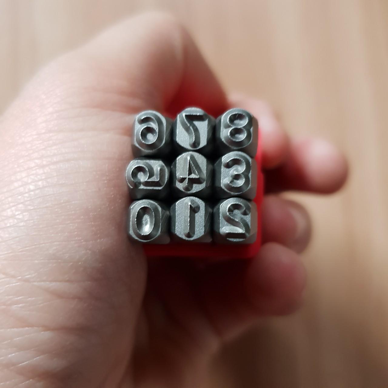 Bộ đục số đóng số 4 ly