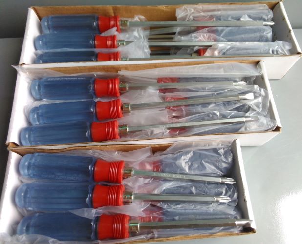 Tô Vít 2 Đầu Cán Trong Suốt Chuẩn Mỹ (+) 2 (-) 6 X Dài 19cm, 24cm, 29cm Gồm 2 Đầu (+) và (-) Giá Sỉ Npp.