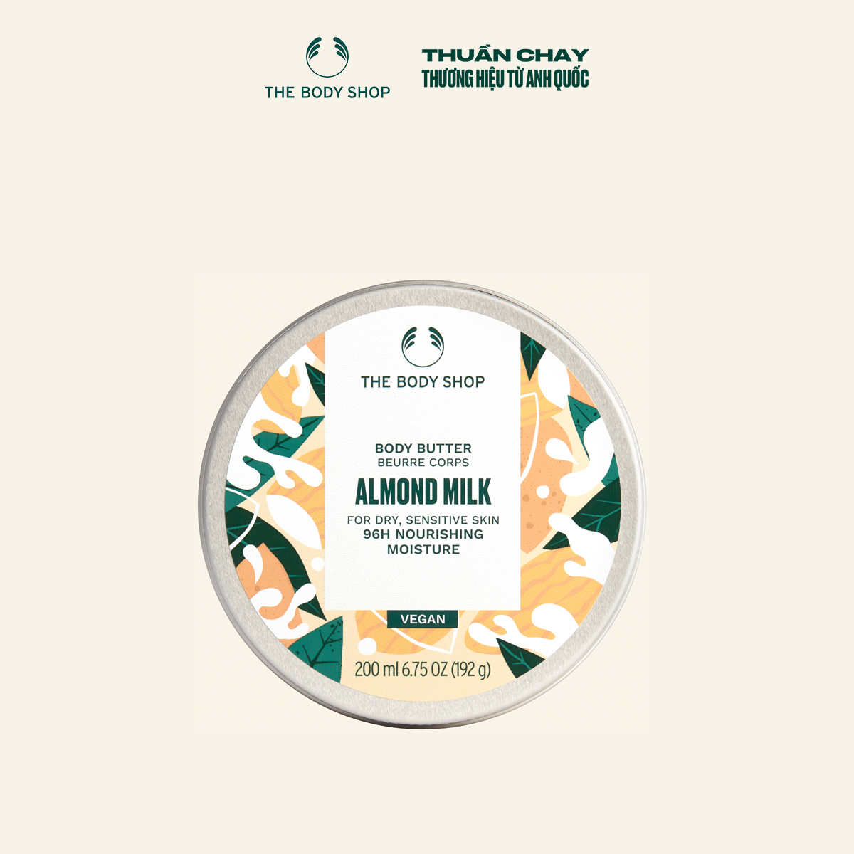 Bơ Dưỡng Thể Hương Sữa Hạnh Nhân Almond Milk Body Butter The Body Shop