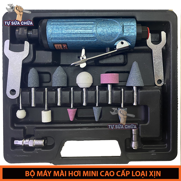 Máy mài hơi DAILY OIL kèm 10 đầu mài cao cấp loại xịn 90PSI