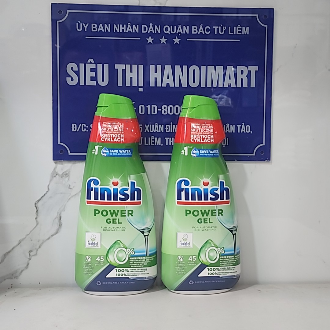 Gel Rửa Bát Finish Eco 0% 900Ml Chính Hãng, Nước Làm Bóng Bát Finish Eco Hữu Cơ Chính Hãng, Muối Làm