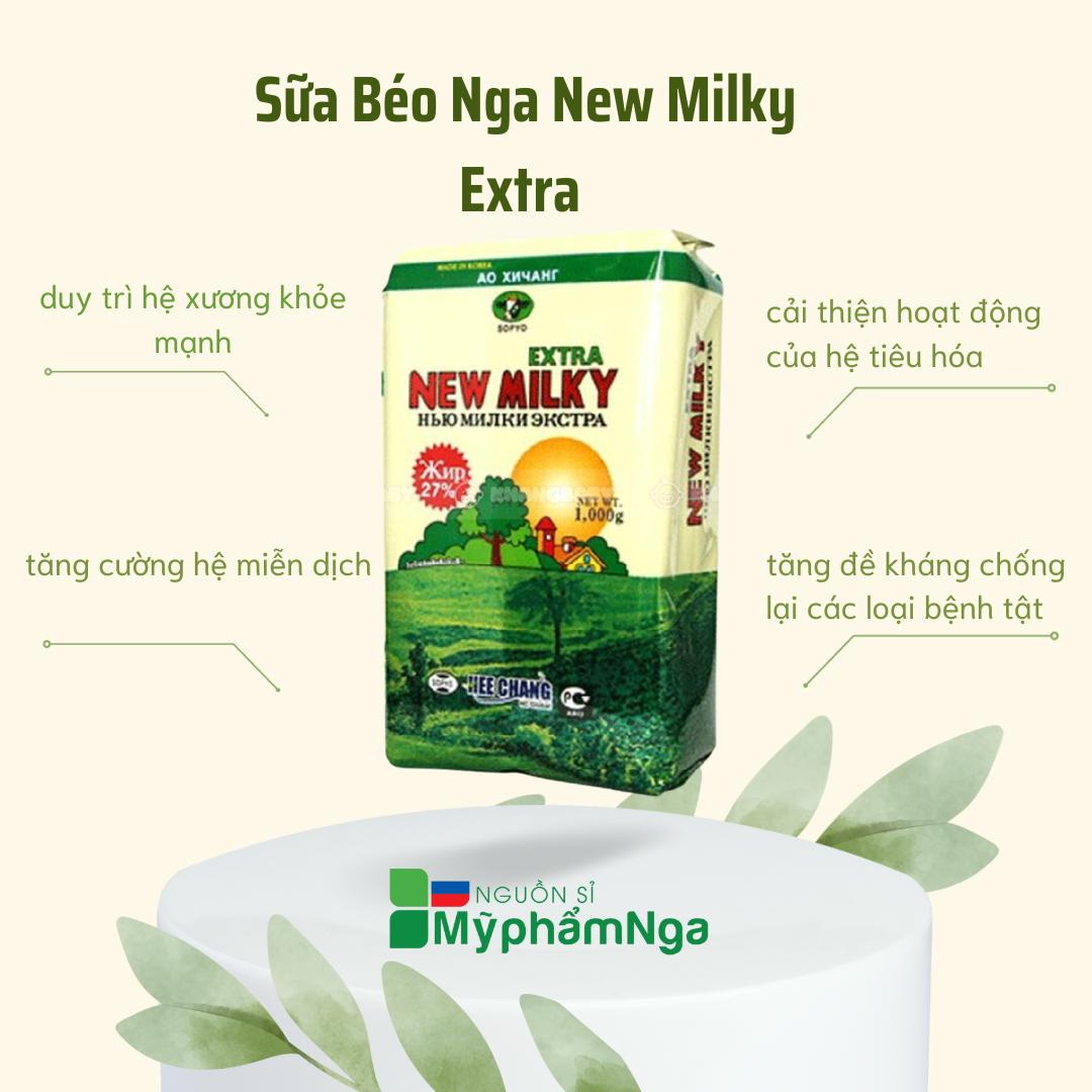 Sữa béo Nga New Milky Extra 1kg