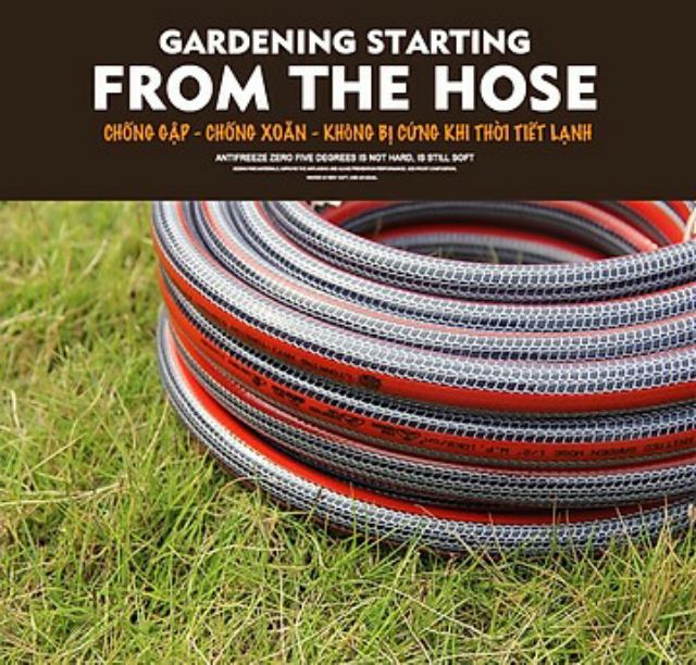 1 Mét Dây Ống Vòi Tưới, Ống Dây Cao Su, Ống PVC Mềm 5 Lớp Siêu Xịn, Siêu Bền Đài Loan Phi 14