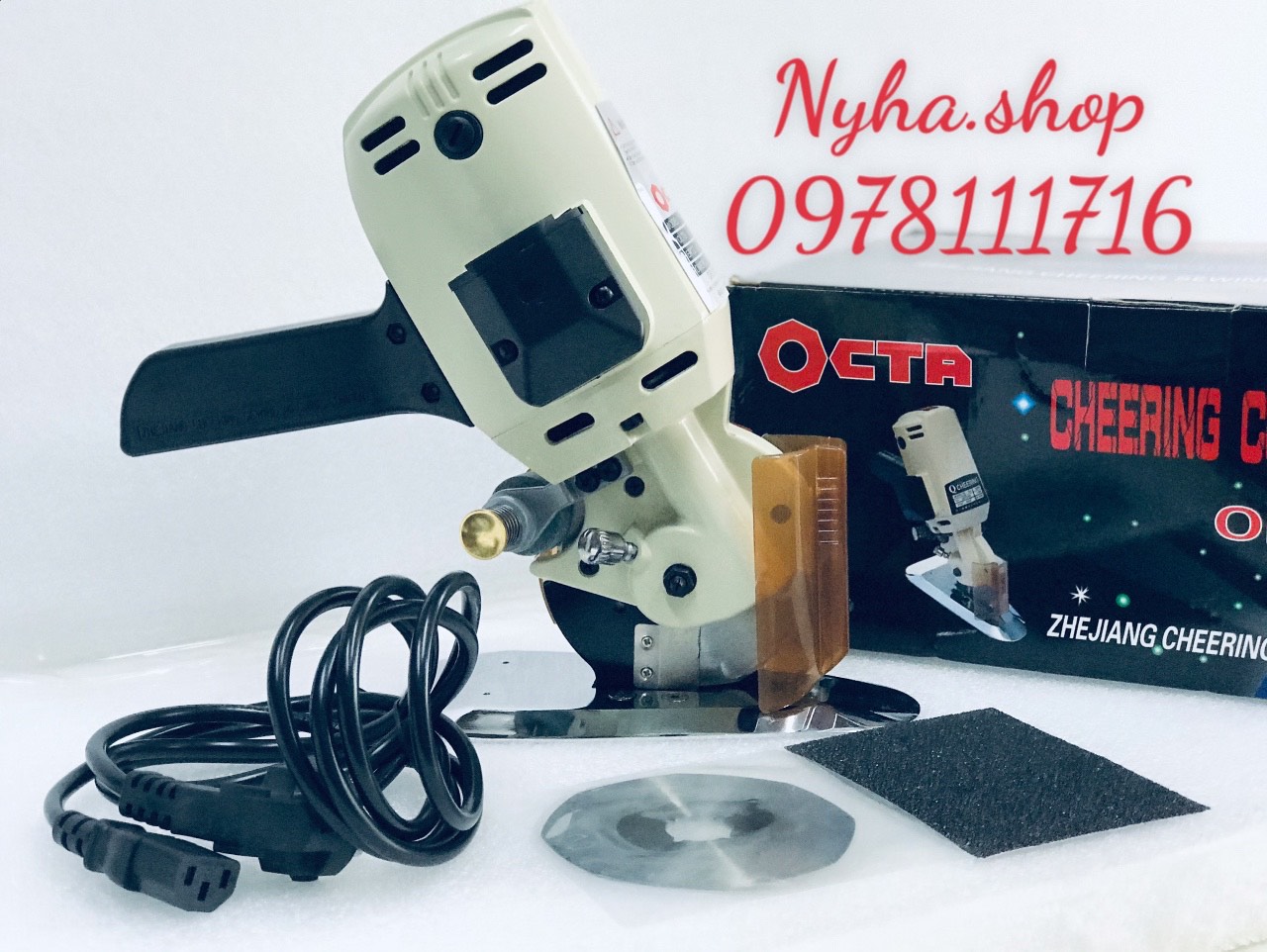 MÁY CẮT VẢI CẦM TAY ĐĨA 100 OCTA/ CHEERING