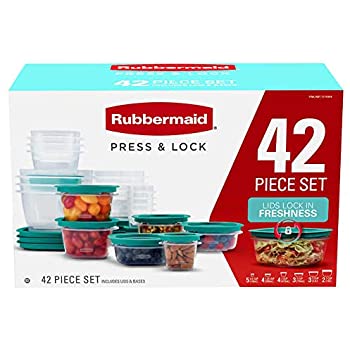 Set hộp trữ đồ Rubbermaid Press & Lock 42 pcs