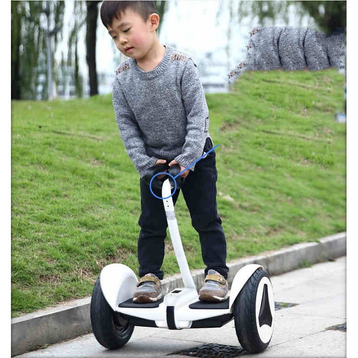 Xe điện cân bằng thông minh ANSPEED- Xe điện cân bằng Mini Robot- Có Bluetooth đèn led tay xách