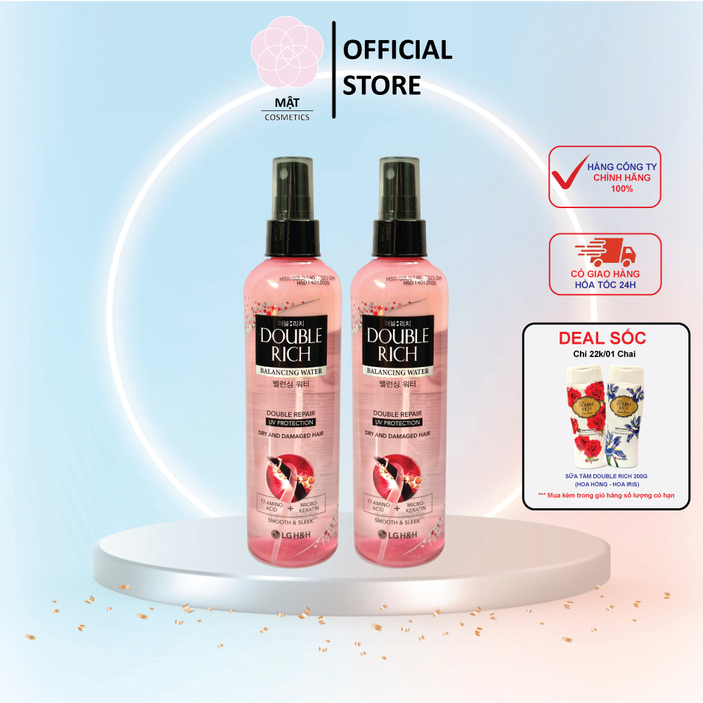 Combo 2 chai nước dưỡng tóc Double Rich chăm sóc tóc khô sơ hư tổn 250ml