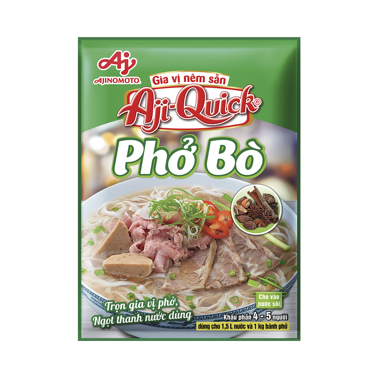 Lốc 6 gói Phở Bò Aji-Quick 57g