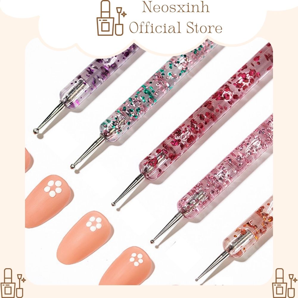 Bộ 5 cọ chấm bi vẽ móng - neosxinh nails