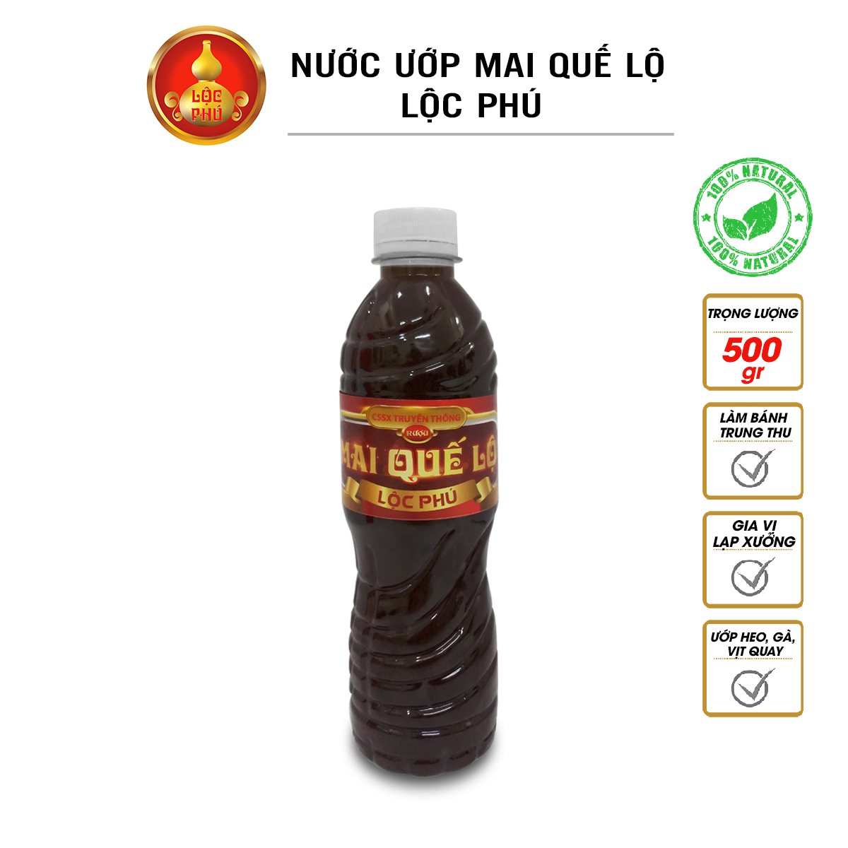 Nước ướp mai quế lộ lộc phú 500ml