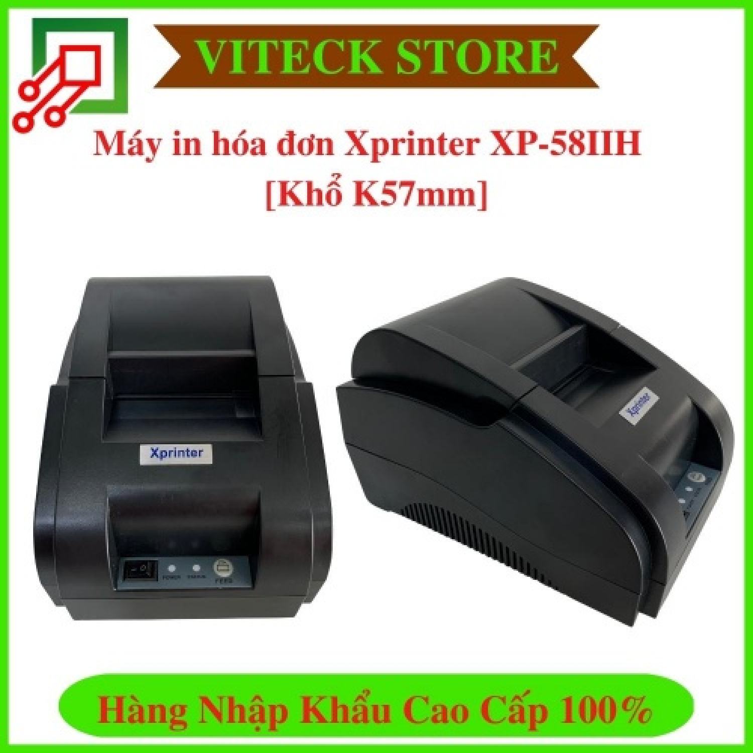 Máy in hóa đơn Xprinter XP-58IIH Cổng USB