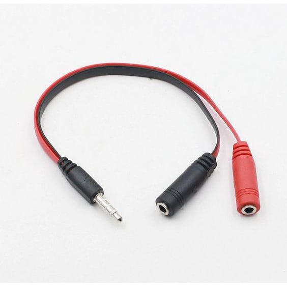Jack gộp audio và mic 3.5mm tiện ích hơn Jack chia ra 2 tai nghe 4 khấc - Jack 2 (màu ngẫu nhiên) cáp chia Audio 2 cổng 3.5mm thiết bị chia tín hiệu âm thanh
