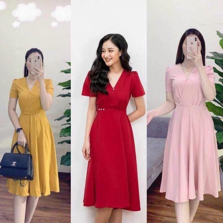 Đầm cát hàn nữ hot xuân 2020