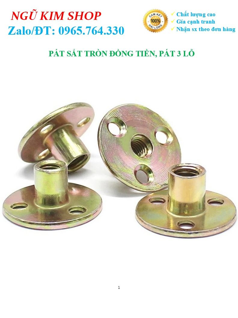 Pát đồng tiền _ pát sắt đồng tiền _ pát 3 lỗ