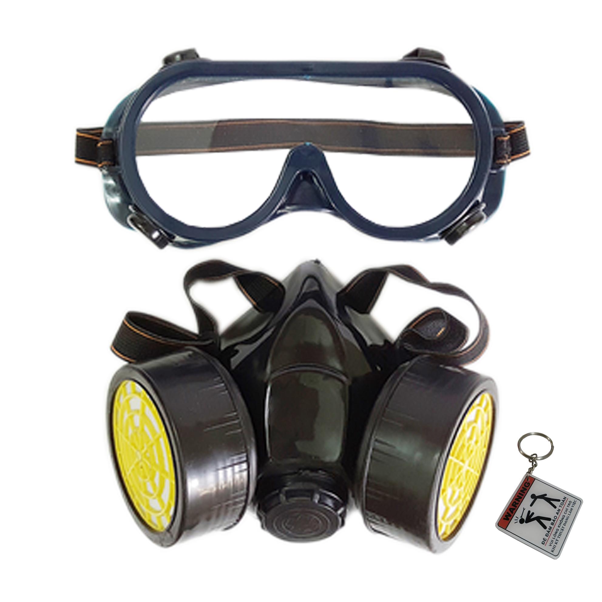 Mặt nạ cao cấp NP306 2 phin lọc có kính bảo hộ, phòng độc chống cháy, hỏa hoạn, phun sơn, phun trừ sâu rất đa năng chuyên dụng, phù hợp với khuôn mặt cả nam và nữ, rất nhẹ, và dễ chịu trong quá trình sử dụng