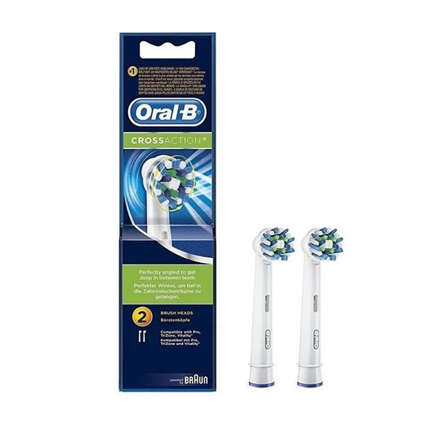 Bộ 2 đầu bàn chải điện thay thế Oral-B Cross Action - Made in Germany