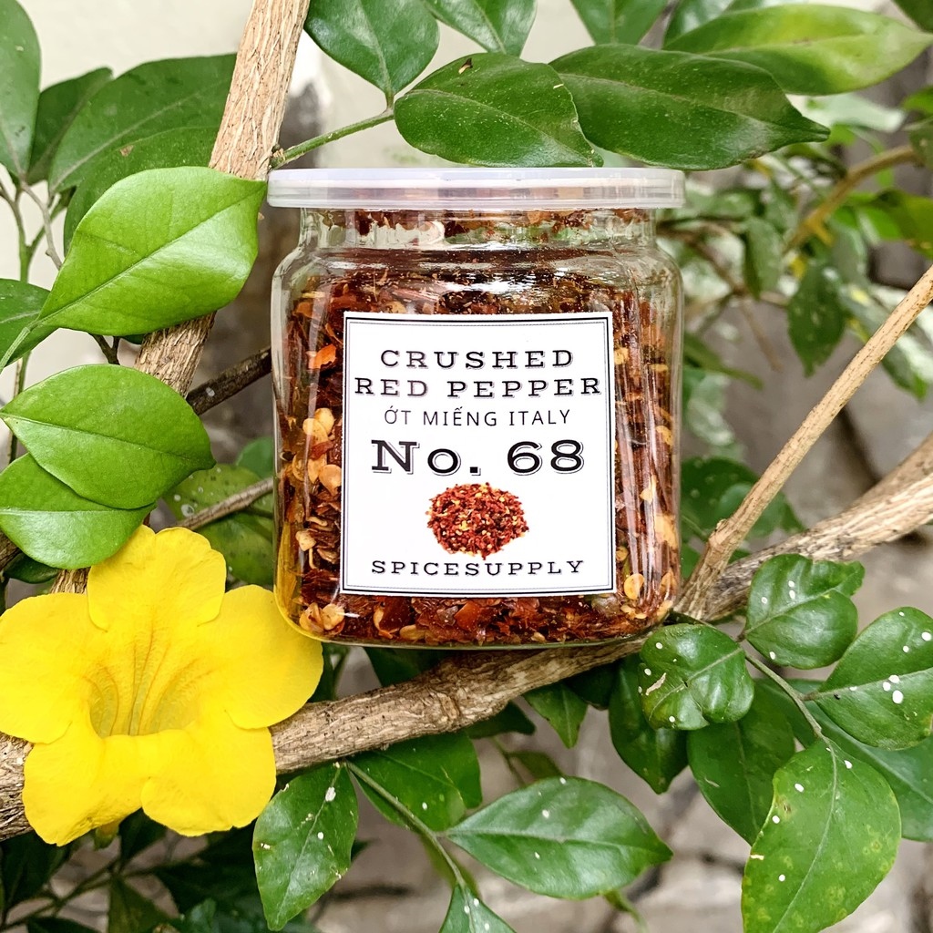Hot sale crushed red pepper - ớt miếng italy pepper flakes hũ 120ml