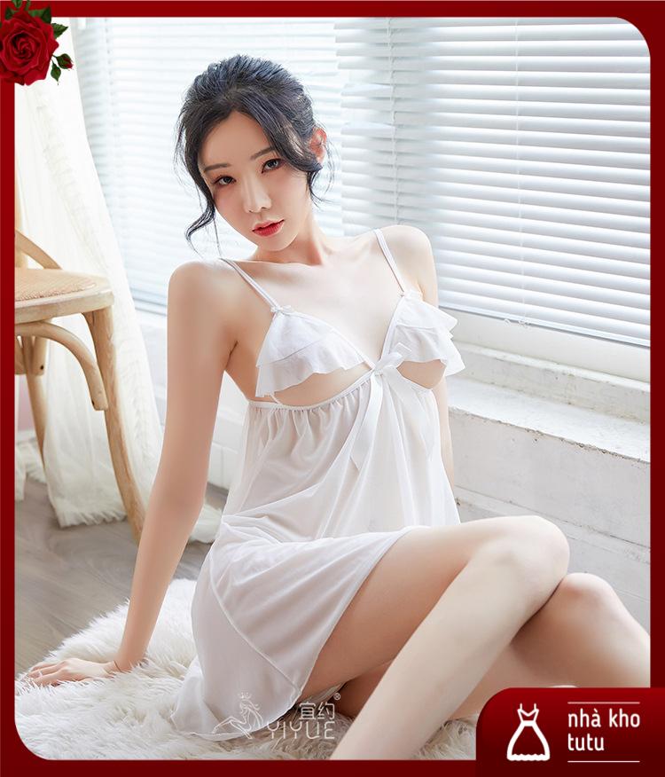 Đầm ngủ ren show v1 gợi cảm l258 nhà kho tutu