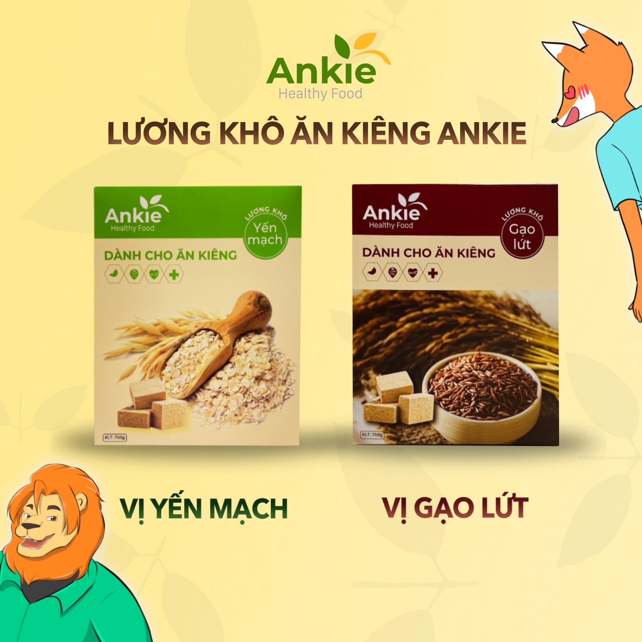 Combo 2 hộp 1,5 kg lương khô ăn kiêng Mix vị