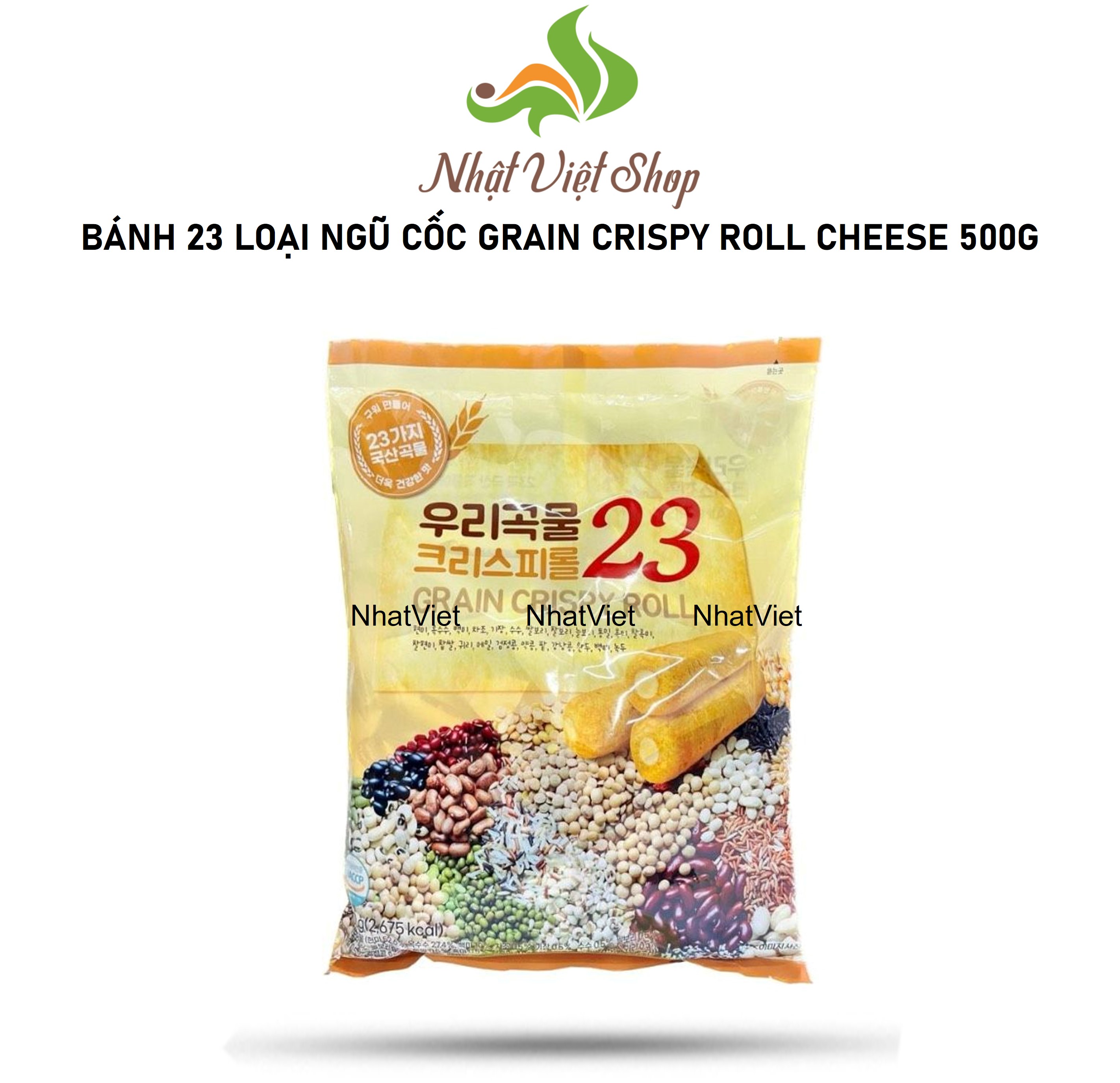 BÁNH 23 LOẠI NGŨ CỐC GRAIN CRISPY ROLL CHEESE 500G