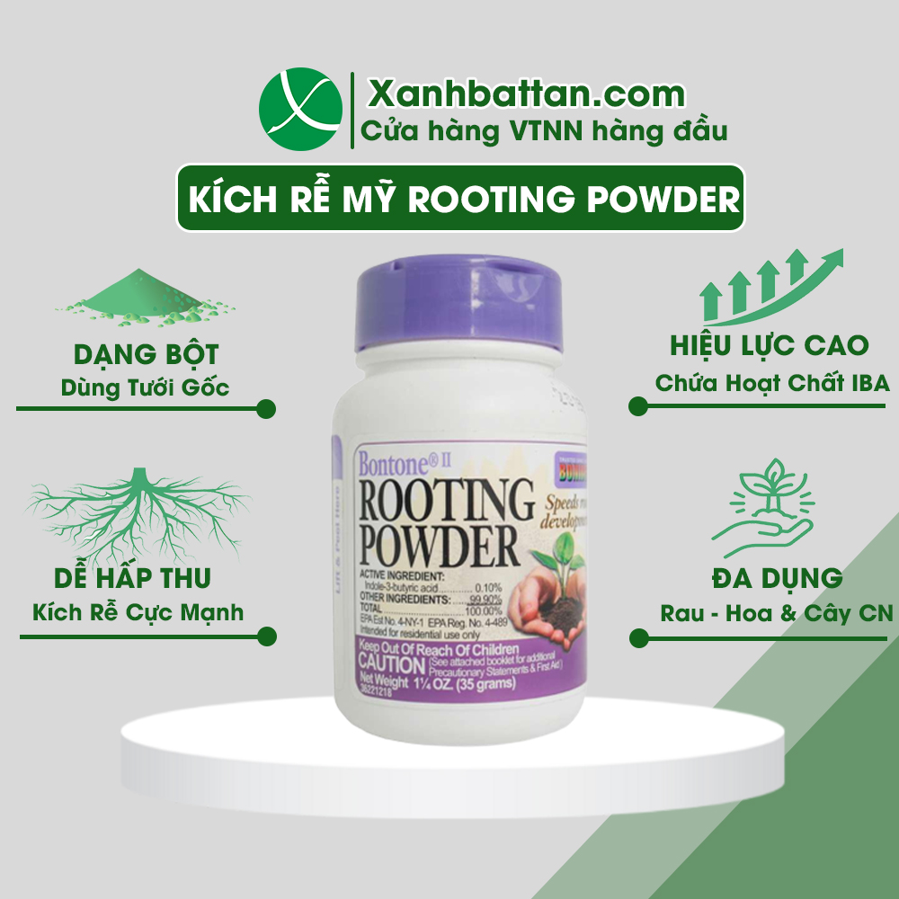 Kích Rễ Lan Rooting Powder Nhập Khẩu Từ Mỹ Lọ 35 Gram