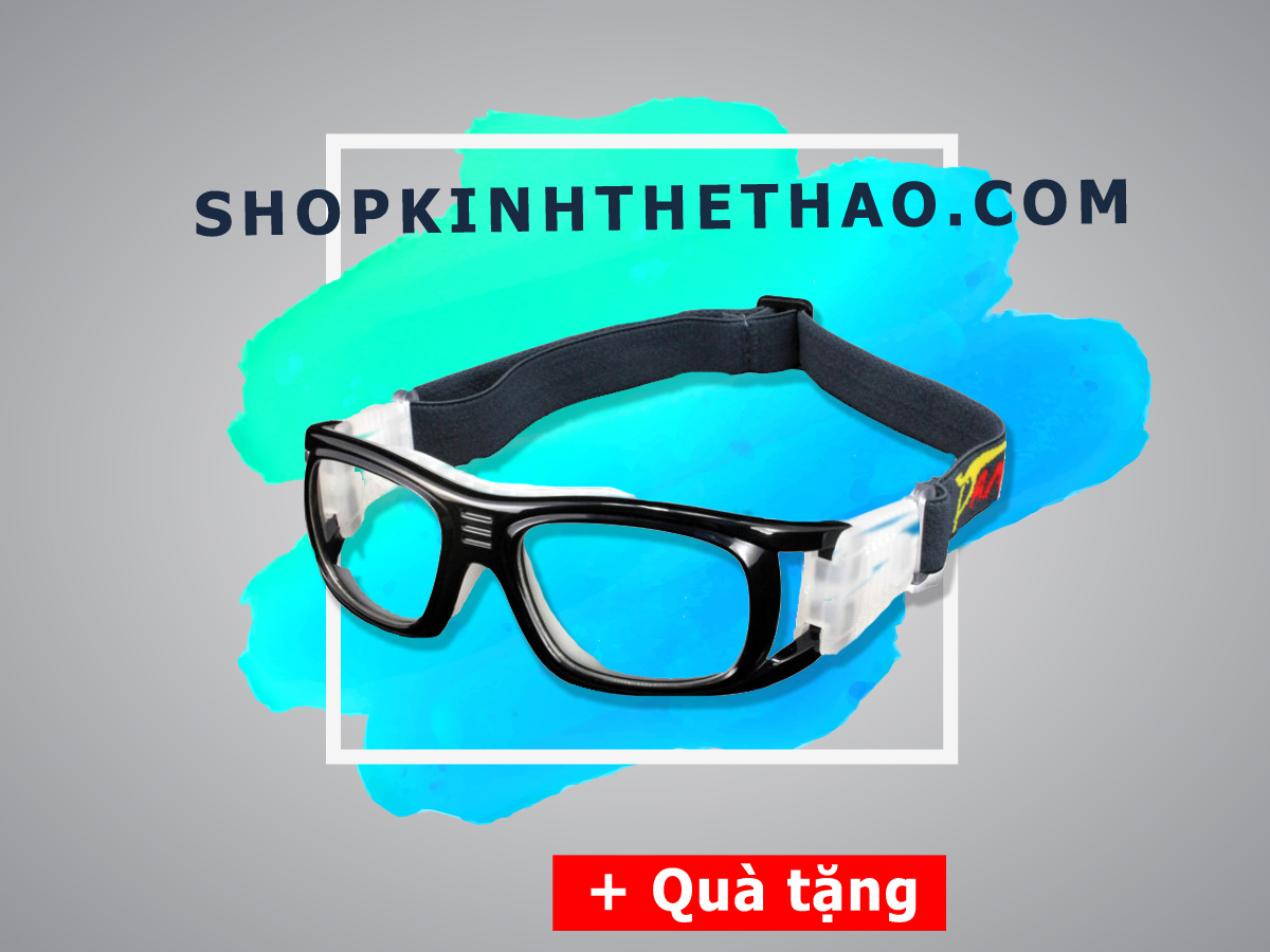 Kính đá bóng Panlees JH823 - Màu đen - Gọng siêu bền - Hỗ trợ đến 7 độ cận