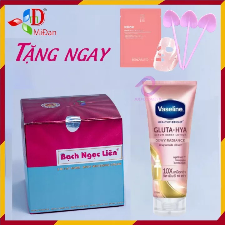 Kem Bạch Ngọc Liên Body - Combo 2 Bạch Ngọc Liên và Vaseline đêm - Chính hãng