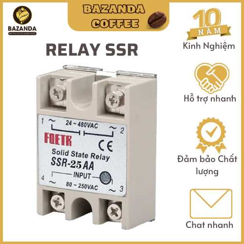 Relay bán dẫn fotek ssr - 40da/25da/40aa cho máy pha cà phê