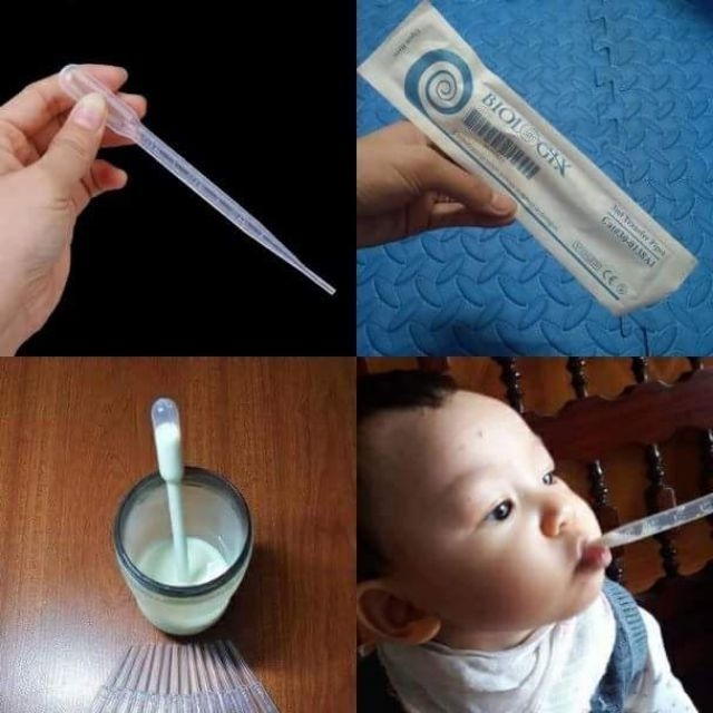 50 Ống bón sữa đa năng cho bé lười ti bình BIOLOGIX đã tiệt trùng của Mỹ