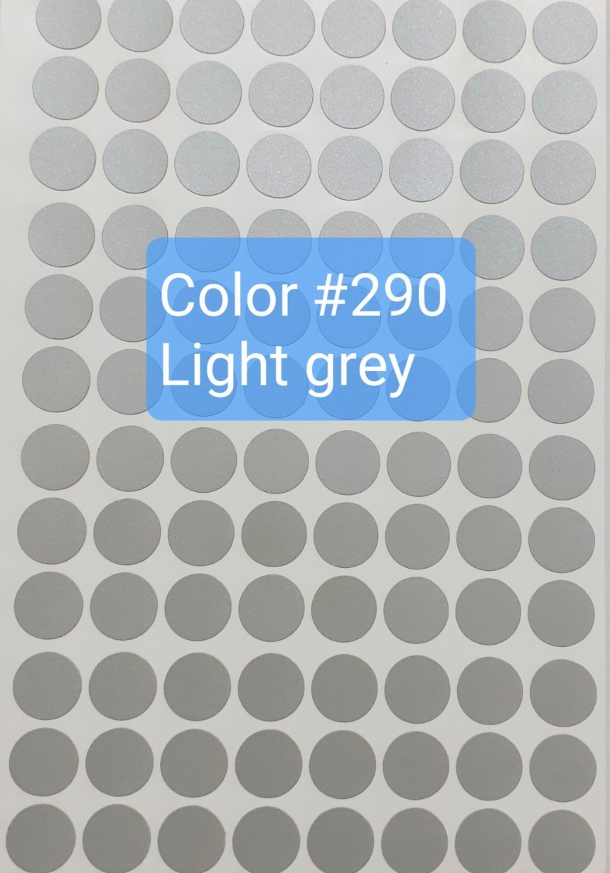 Miếng dán che bịt đầu vít, color #290-lightgrey - Combo 96 nhãn/tờ