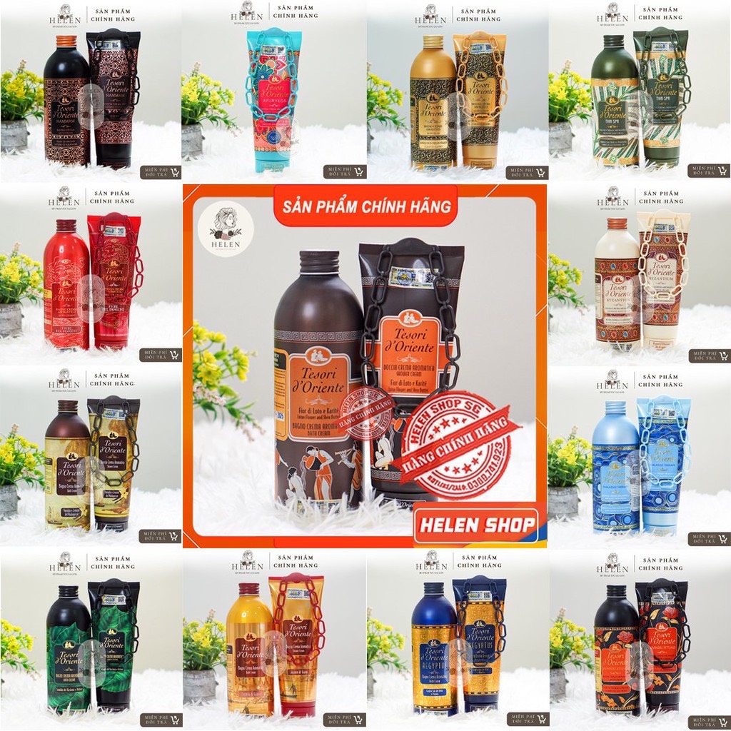Sữa tắm xích tesori d oriente 250-500ml 16 mùi | sữa tắm nước hoa, dưỡng ẩm, sữa tắm lưu hương, sữa tắm trắng da