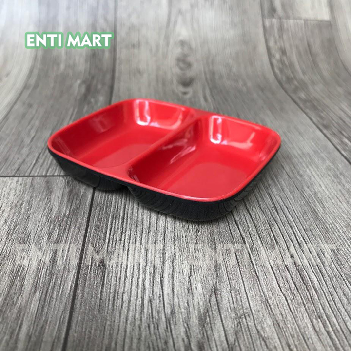 5 chén chấm 2 ngăn nhựa melamine clc