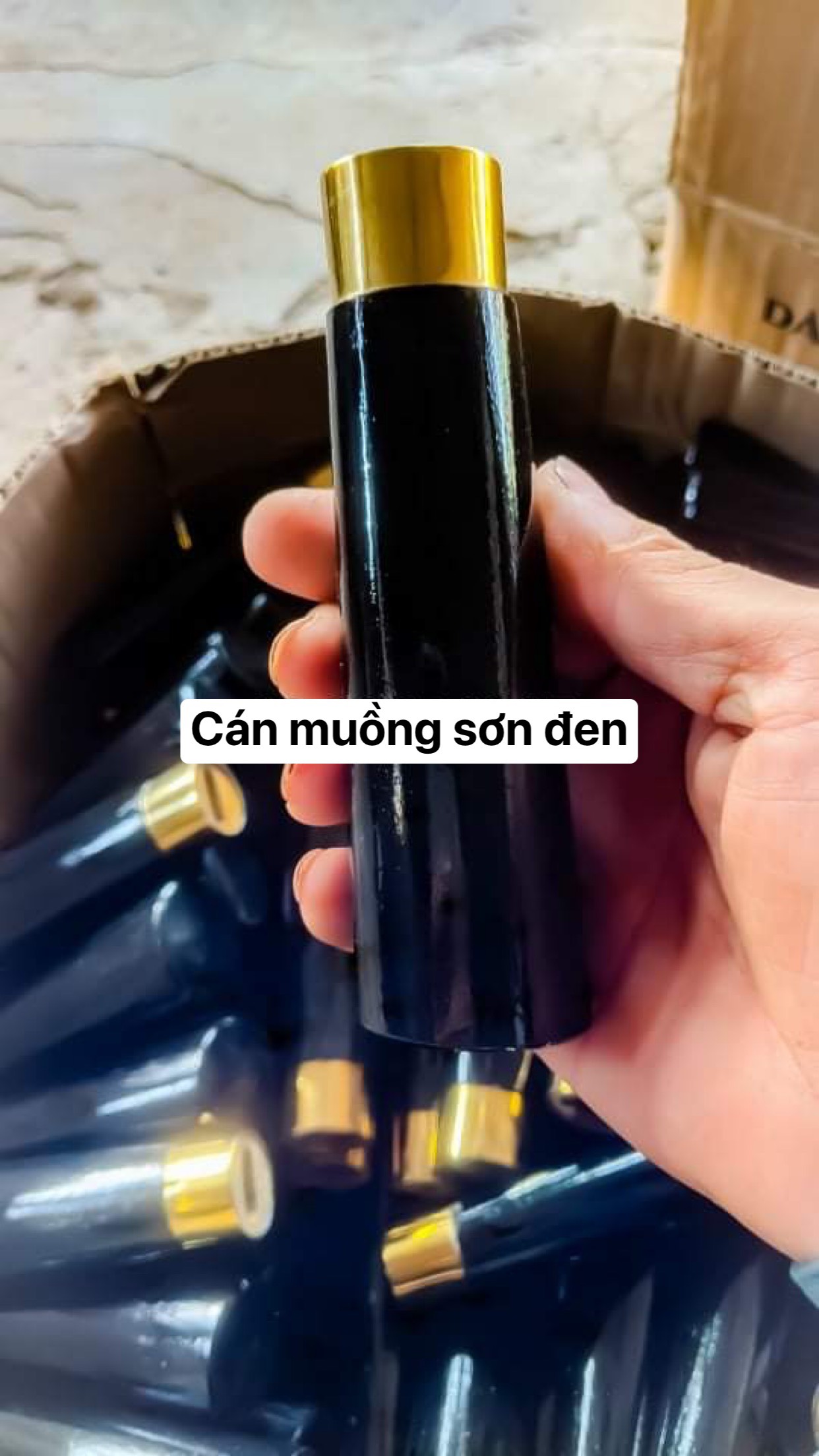Cán dao bếp gỗ muồng đỏ đen