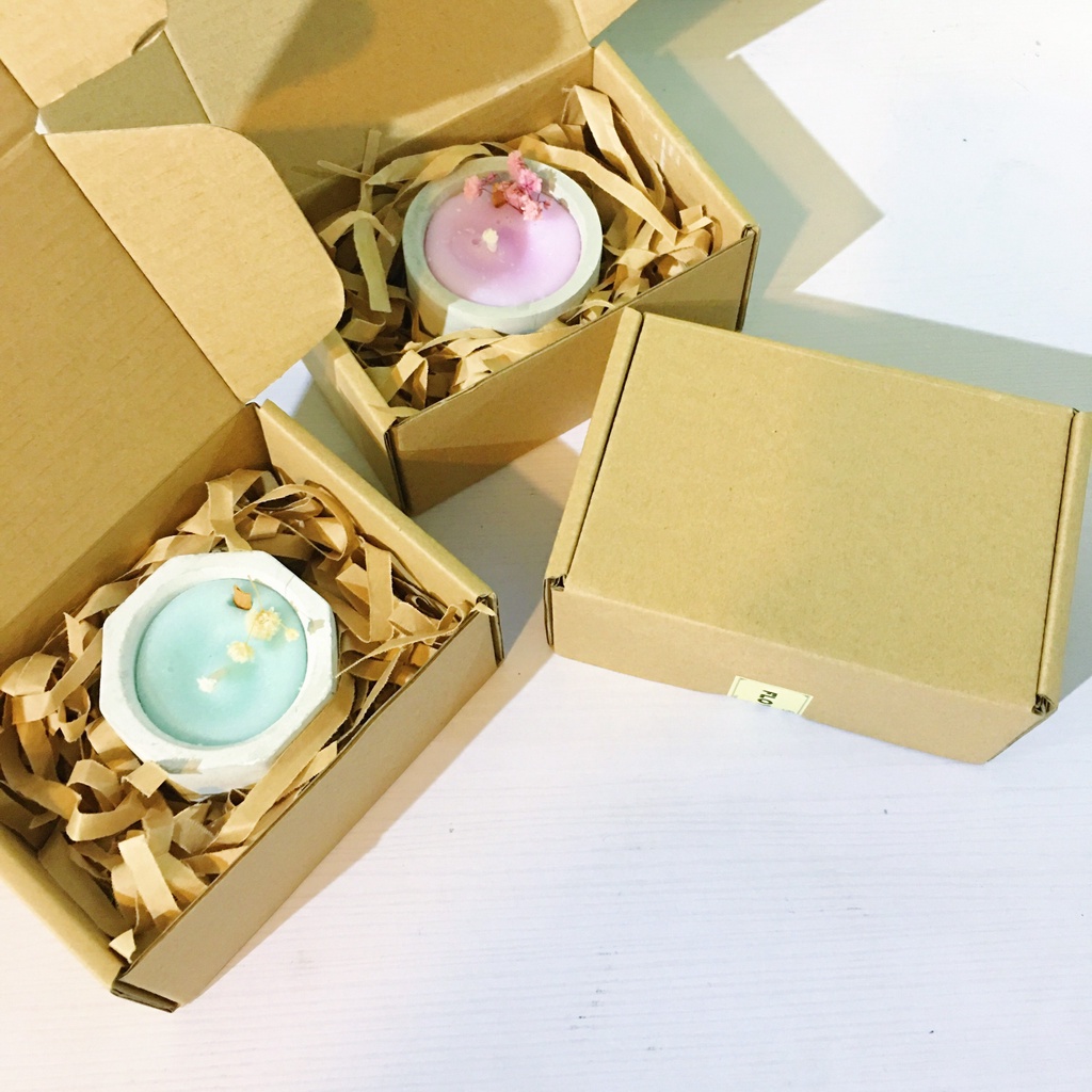 Hộp quà nến thơm mini được chọn mùi, set quà nến thơm handmade