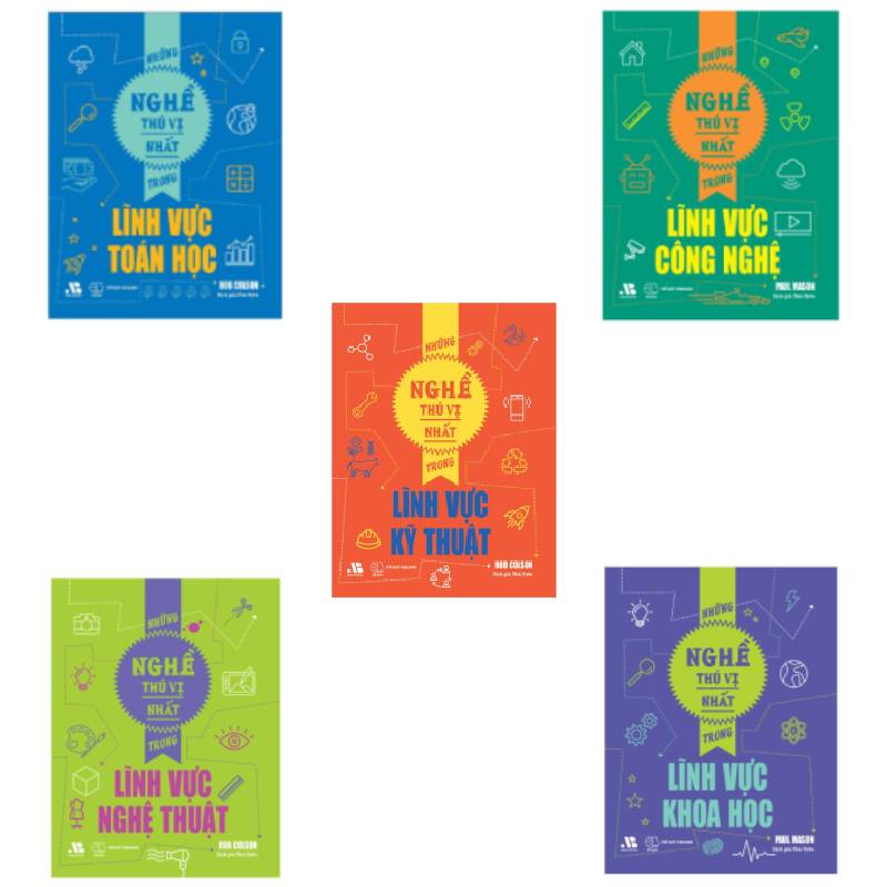 Artbook - Sách Thiếu Nhi - Combo 5 Cuốn Sách Những Nghề Thú Vị Nhất Trong Lĩnh Vực