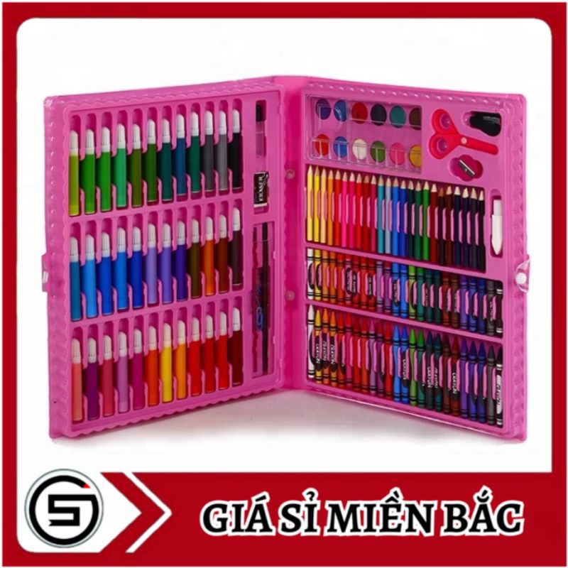 Bộ bút chì màu 86 món cho bé vui học (dạng cặp xách tiện lợi