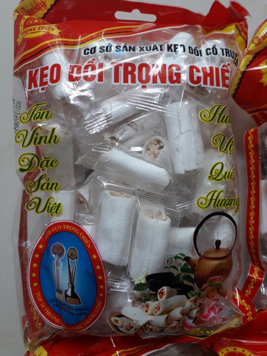 Combo 10 gói kẹo dồi gia truyền đặc sản thái bình/kẹo kéo 470g- kẹo dồi trọng chiến