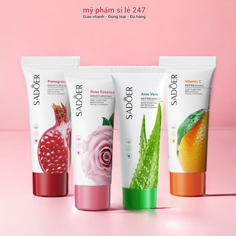Sữa rửa mặt giảm thâm mụn nữ 100g Sadoer sữa rửa mặt cho da dầu mụn nhẹ nhàng cho da Sa297