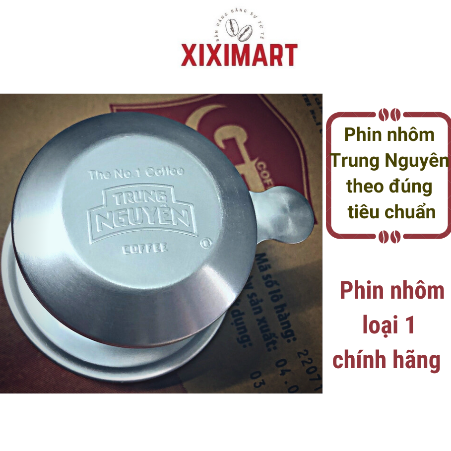 Phin nhôm Trung Nguyên loại 1 pha cà phê 170ml pha 1ly cà phê