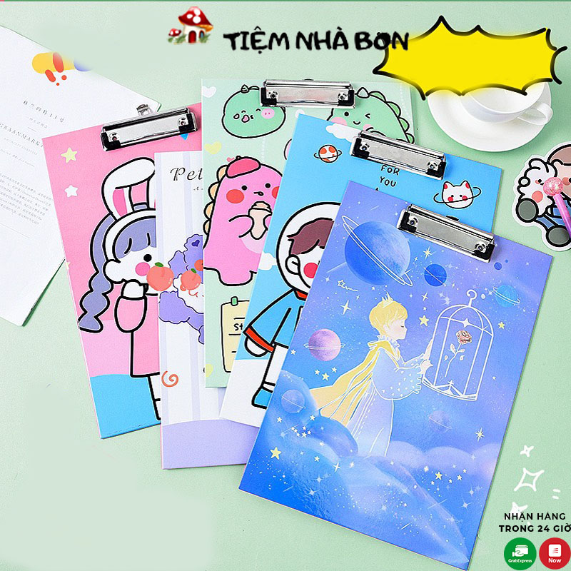 Kẹp tài liệu A4, Bìa trình ký kẹp giấy tài liệu A4 nhiều hình cute xinh xắn dễ thương