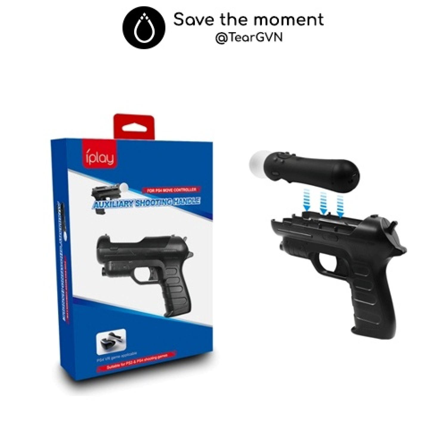 Light gunn shooting game move motion controller iplay cho ps3 / ps4 - bộ 1 cặp