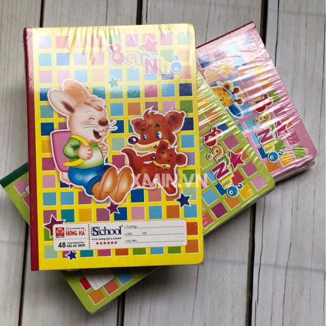 Combo 10 quyền Vở ô ly 48 trang Hồng Hà bạn nhỏ 6