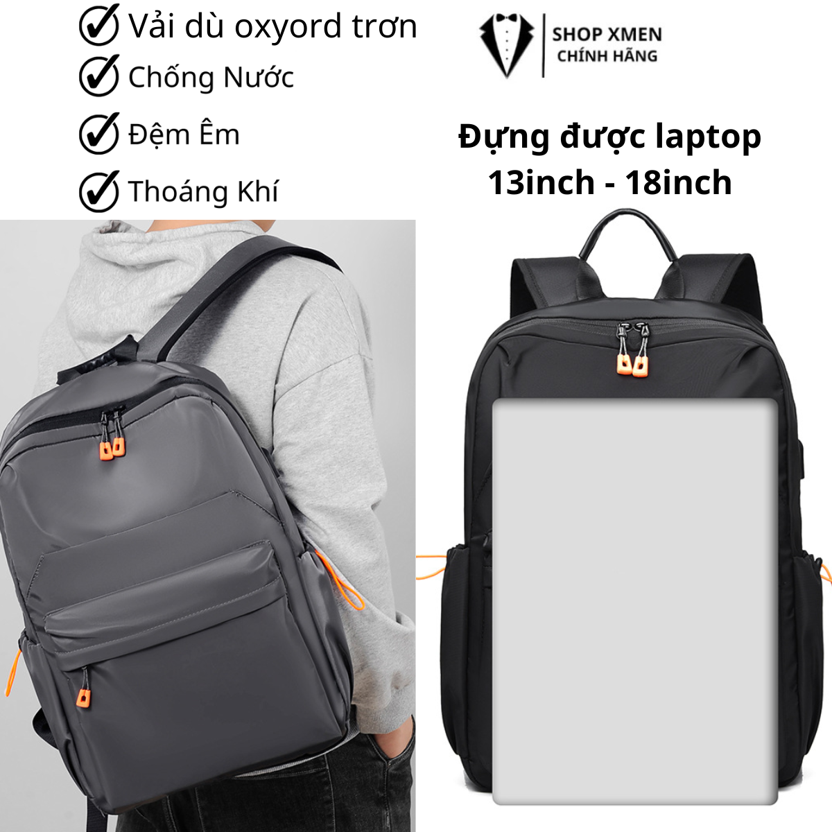 Balo nam balo laptop nam nữ, balo đi học cao cấp bền bỉ, chống thấm nước sức chứa lớn phù hợp đi học đi du lịch dã ngoại t52
