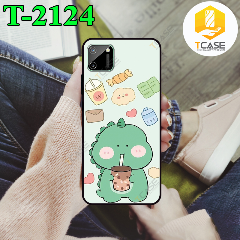 Ốp lưng Tcase dành cho Realme C11 in hình dino siêu dễ thương