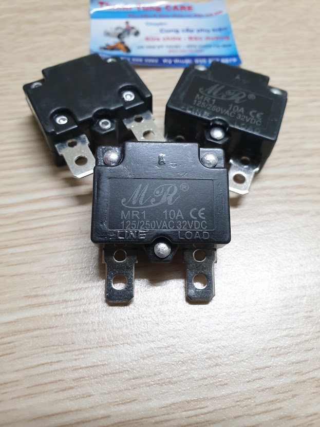 Cầu chì nhiệt tự hồi 10A cho Ô tô, Xe máy điện trẻ em ( bảo vệ mạch điện )