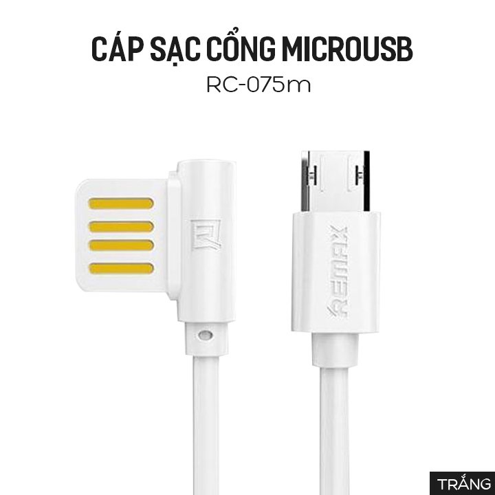 Cáp sạc remax rayden rc-075m cổng microusb
